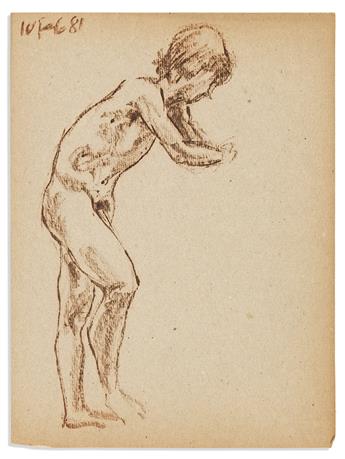 (ART.) Early sketchbook and later sketches by Masood Ali Wilbert Warren.